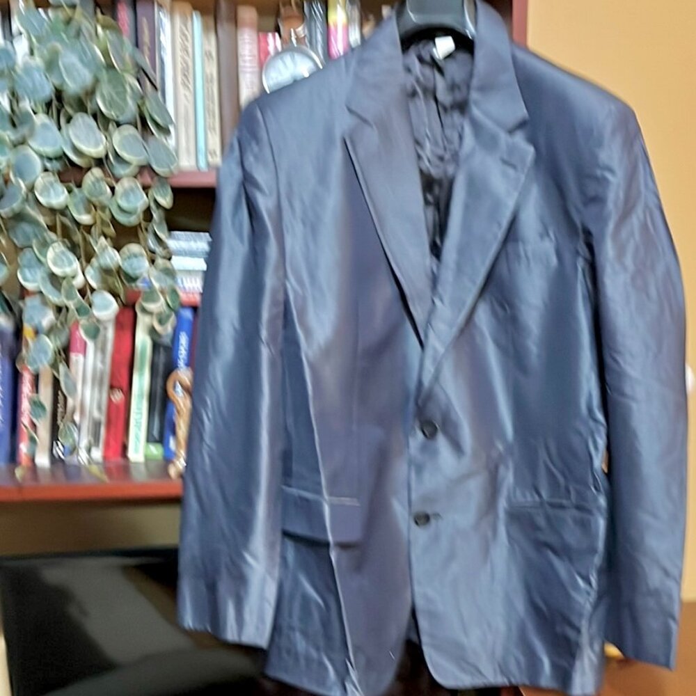 Versace Authentic Men's Classic Suit Grey Natural Italian Fabric w/Sheen 44R